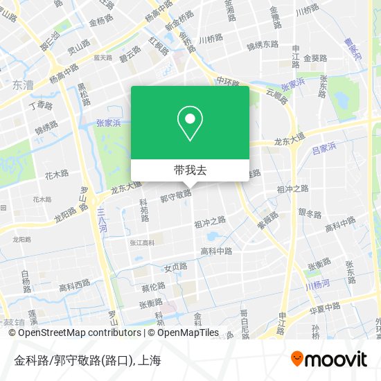 金科路/郭守敬路(路口)地图