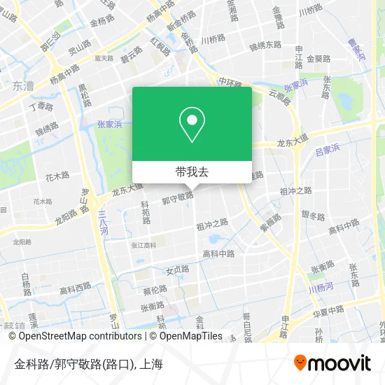 金科路/郭守敬路(路口)地图