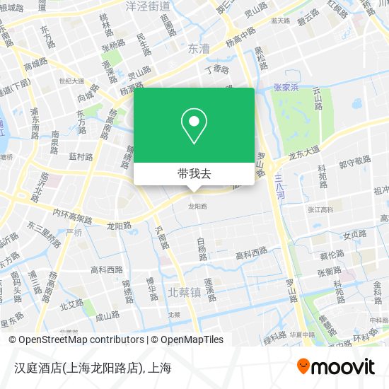 汉庭酒店(上海龙阳路店)地图