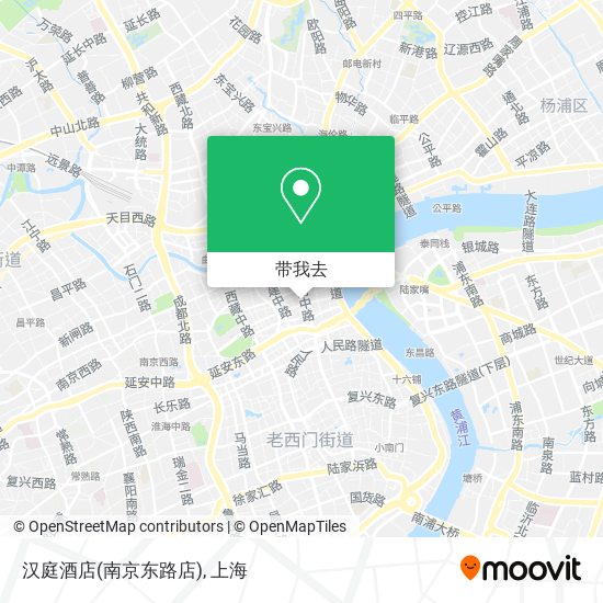 汉庭酒店(南京东路店)地图