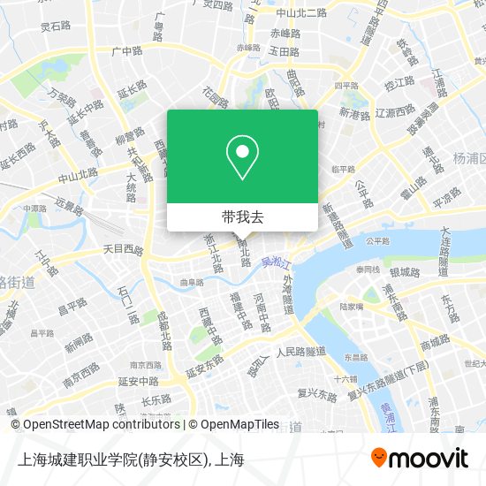 上海城建职业学院(静安校区)地图