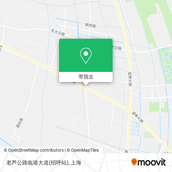 老芦公路临港大道(招呼站)地图