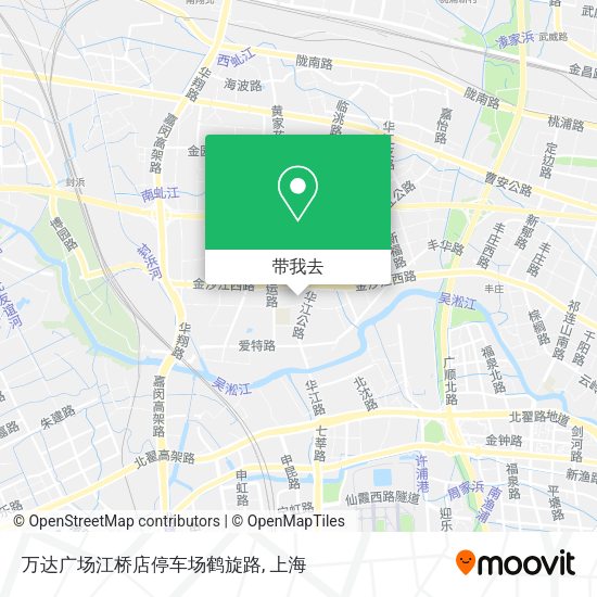 万达广场江桥店停车场鹤旋路地图
