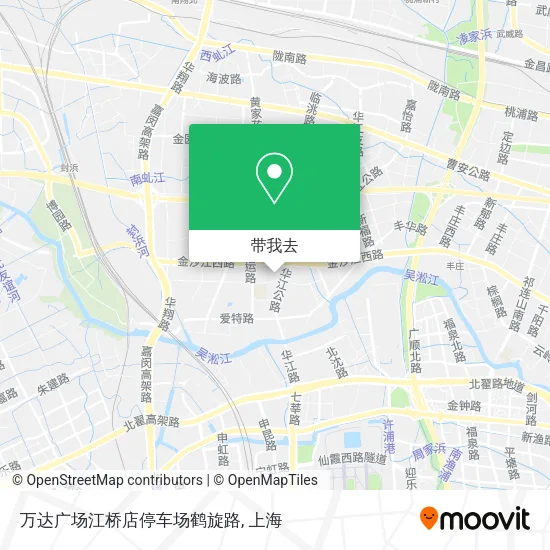 万达广场江桥店停车场鹤旋路地图