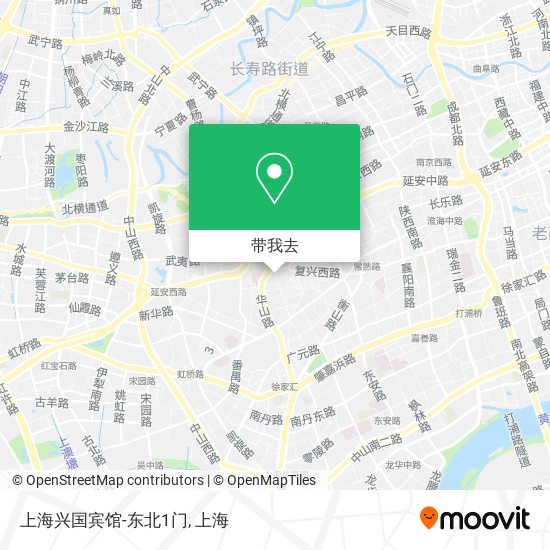 上海兴国宾馆-东北1门地图