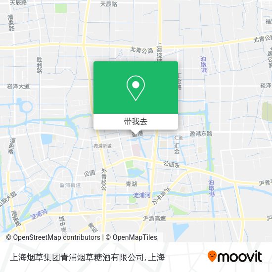 上海烟草集团青浦烟草糖酒有限公司地图