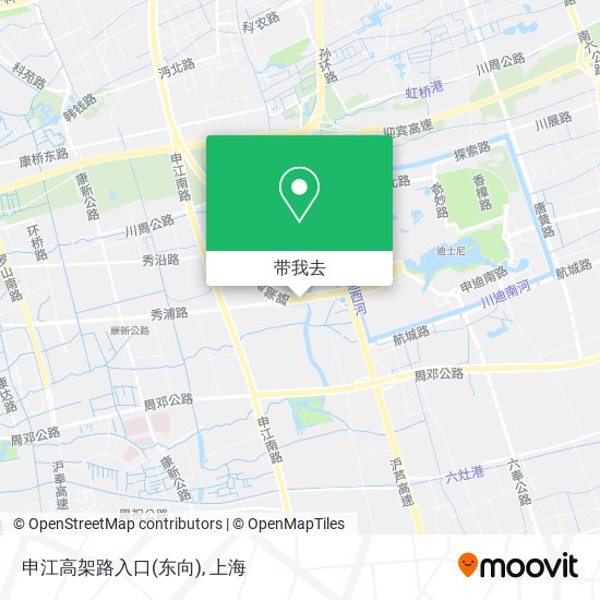 申江高架路入口(东向)地图
