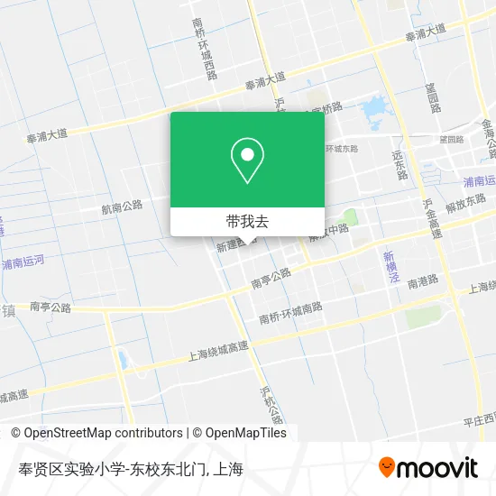奉贤区实验小学-东校东北门地图
