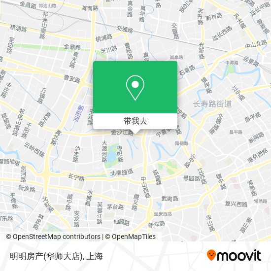 明明房产(华师大店)地图