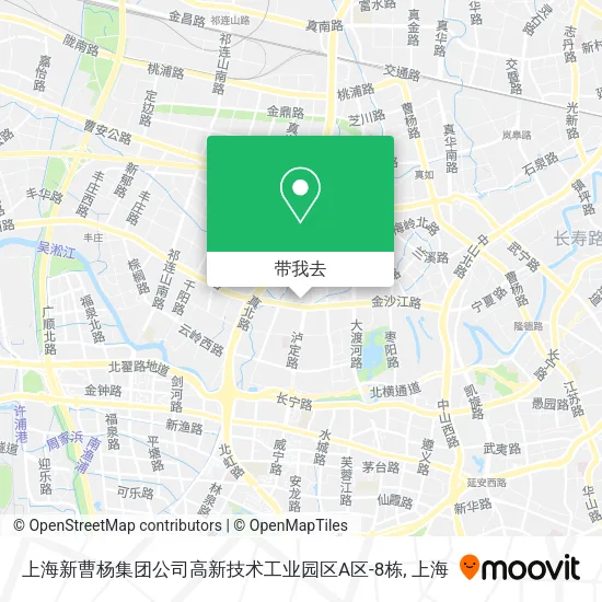 上海新曹杨集团公司高新技术工业园区A区-8栋地图