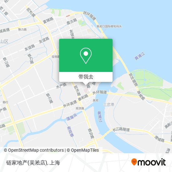链家地产(吴淞店)地图