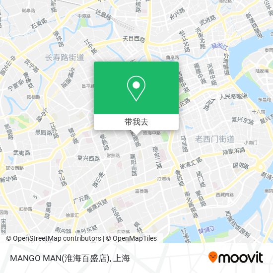 MANGO MAN(淮海百盛店)地图
