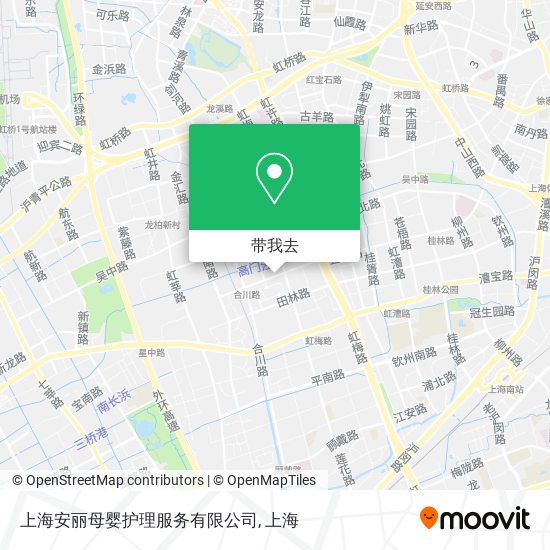 上海安丽母婴护理服务有限公司地图