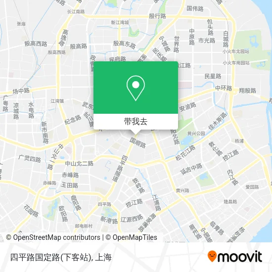 四平路国定路(下客站)地图