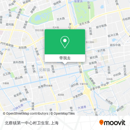 北蔡镇第一中心村卫生室地图