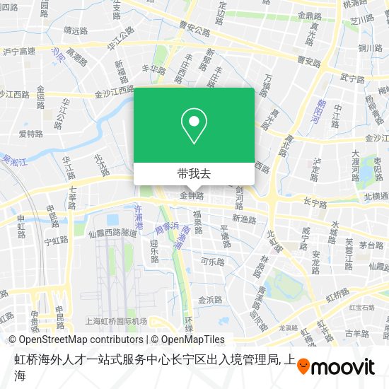 虹桥海外人才一站式服务中心长宁区出入境管理局地图