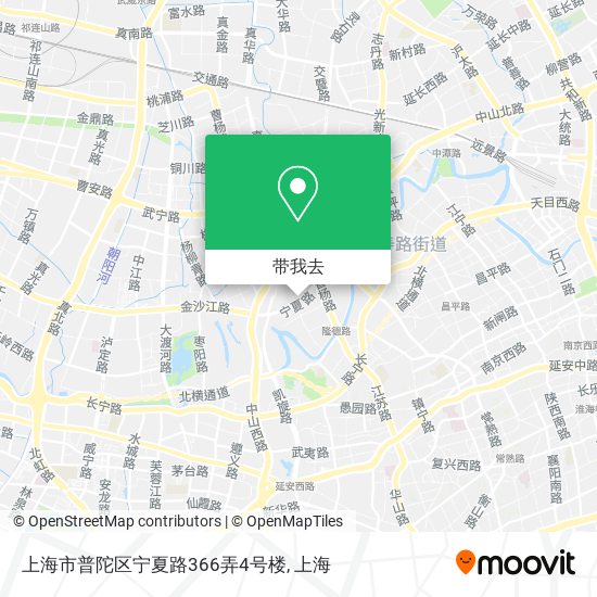 上海市普陀区宁夏路366弄4号楼地图