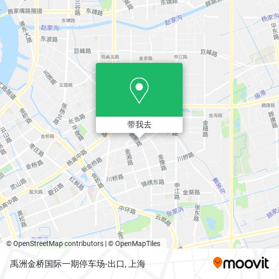禹洲金桥国际一期停车场-出口地图