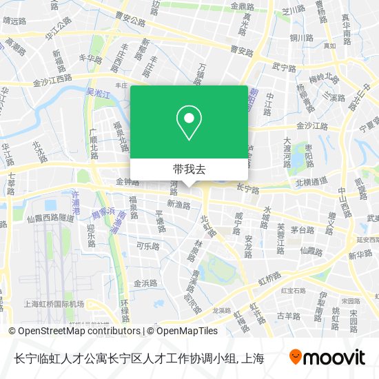 长宁临虹人才公寓长宁区人才工作协调小组地图