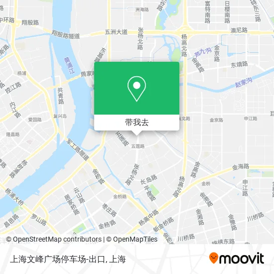 上海文峰广场停车场-出口地图
