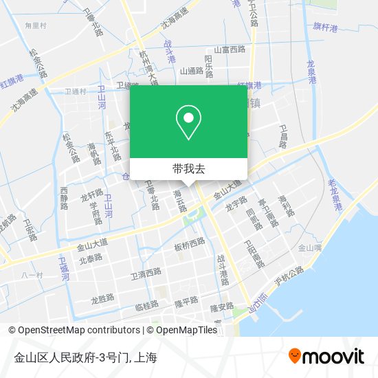 金山区人民政府-3号门地图