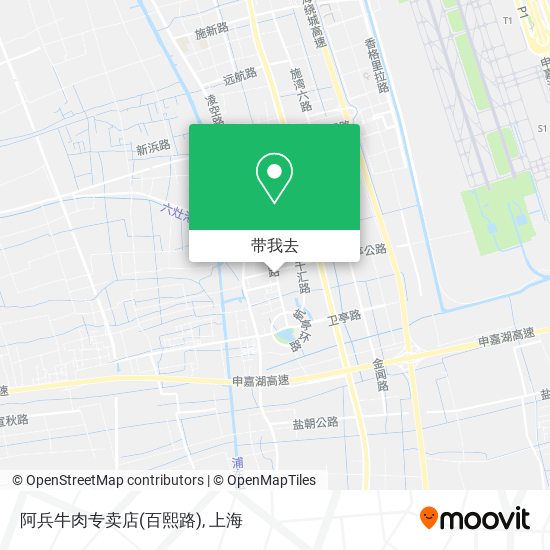 阿兵牛肉专卖店(百熙路)地图