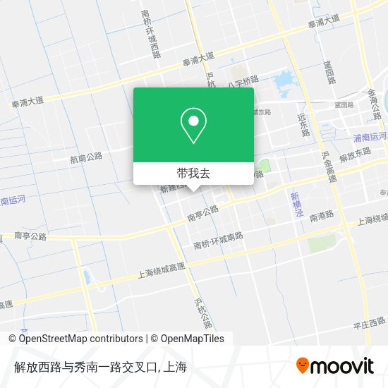 解放西路与秀南一路交叉口地图