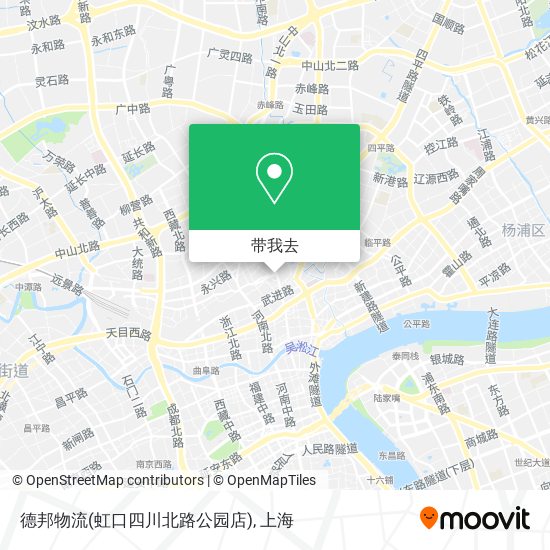 德邦物流(虹口四川北路公园店)地图