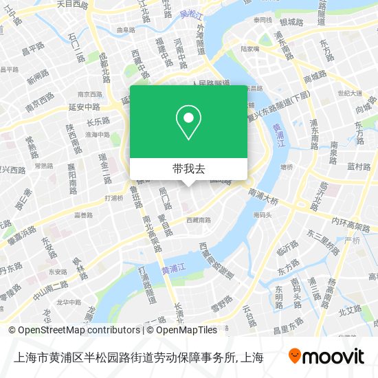 上海市黄浦区半松园路街道劳动保障事务所地图