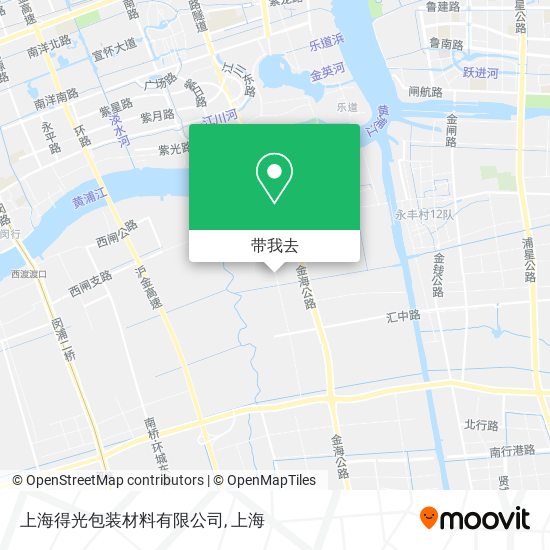 上海得光包装材料有限公司地图