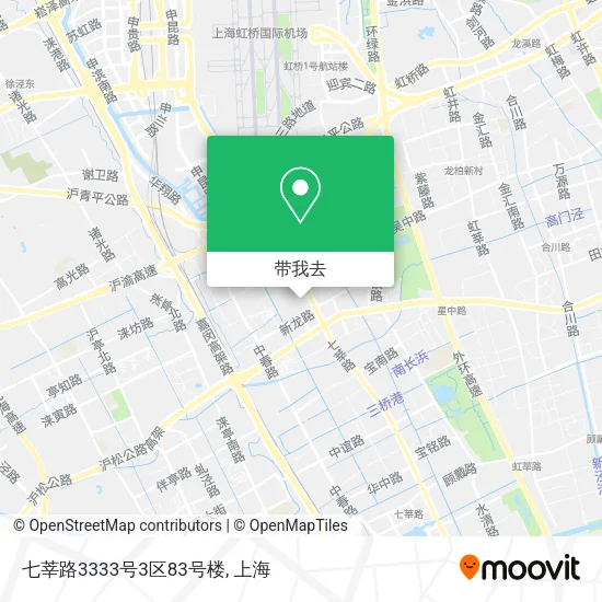 七莘路3333号3区83号楼地图
