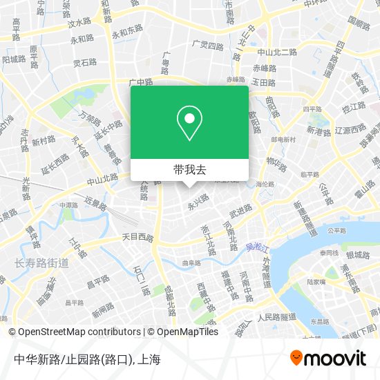 中华新路/止园路(路口)地图