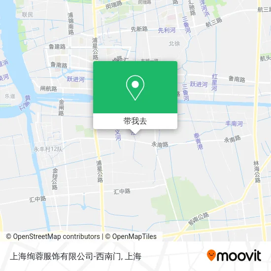 上海绚蓉服饰有限公司-西南门地图