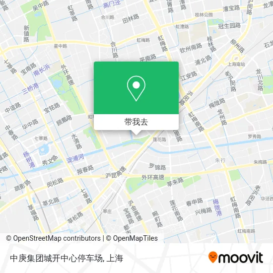 中庚集团城开中心停车场地图