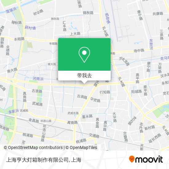 上海亨大灯箱制作有限公司地图