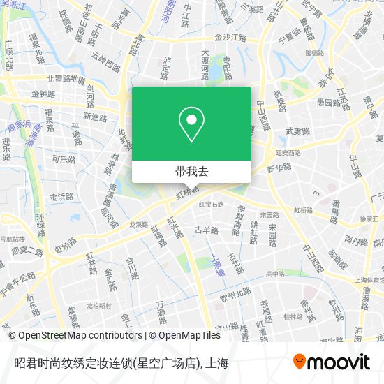 昭君时尚纹绣定妆连锁(星空广场店)地图