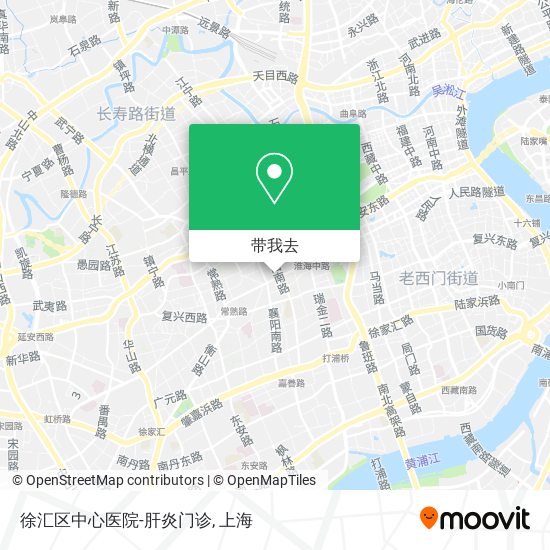 徐汇区中心医院-肝炎门诊地图