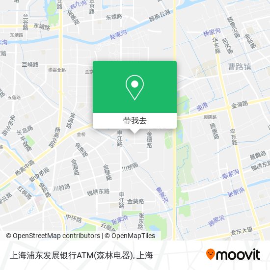 上海浦东发展银行ATM(森林电器)地图