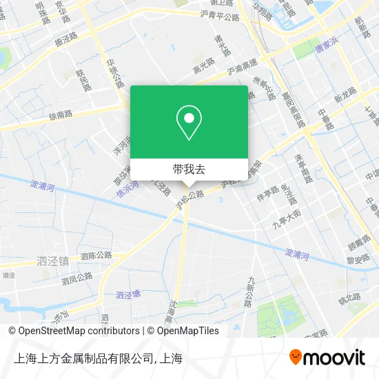 上海上方金属制品有限公司地图