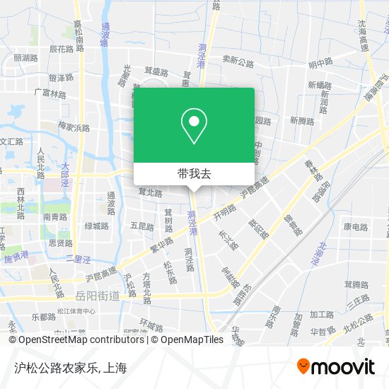 沪松公路农家乐地图