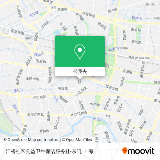 江桥社区公益卫生保洁服务社-东门地图