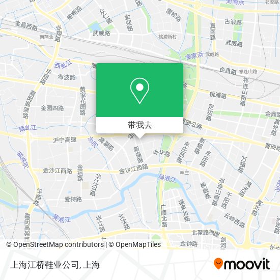 上海江桥鞋业公司地图