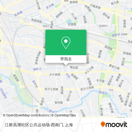 江桥高潮社区公共运动场-西南门地图