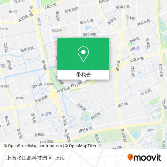 上海张江高科技园区地图
