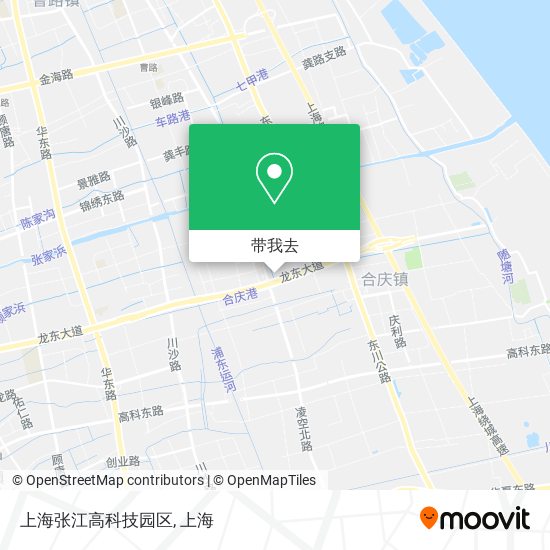 上海张江高科技园区地图