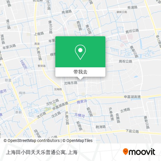 上海田小田天天乐普通公寓地图