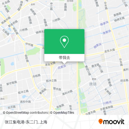 张江集电港-东二门地图