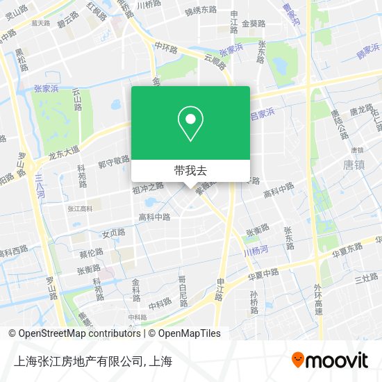 上海张江房地产有限公司地图