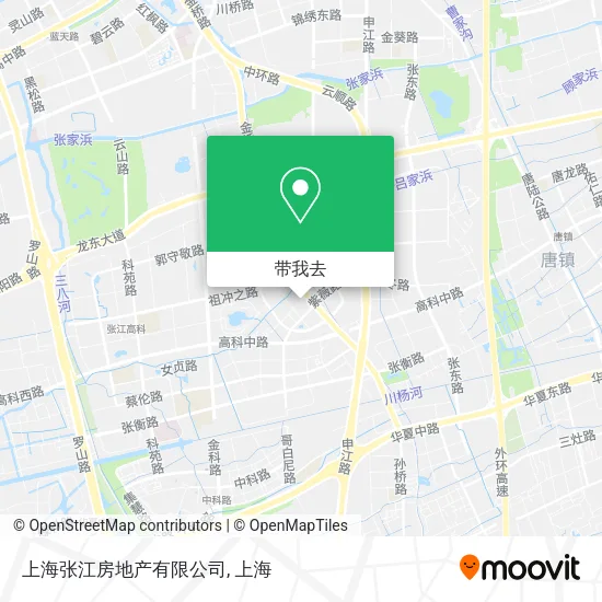 上海张江房地产有限公司地图