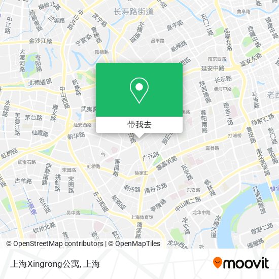 上海Xingrong公寓地图